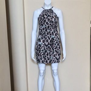Ali & Kris Small Leopard Print Halter Style Dress